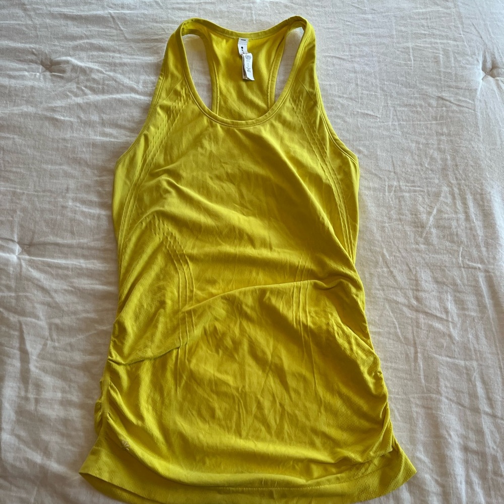Athleta Speedlight Tank Small Yellow